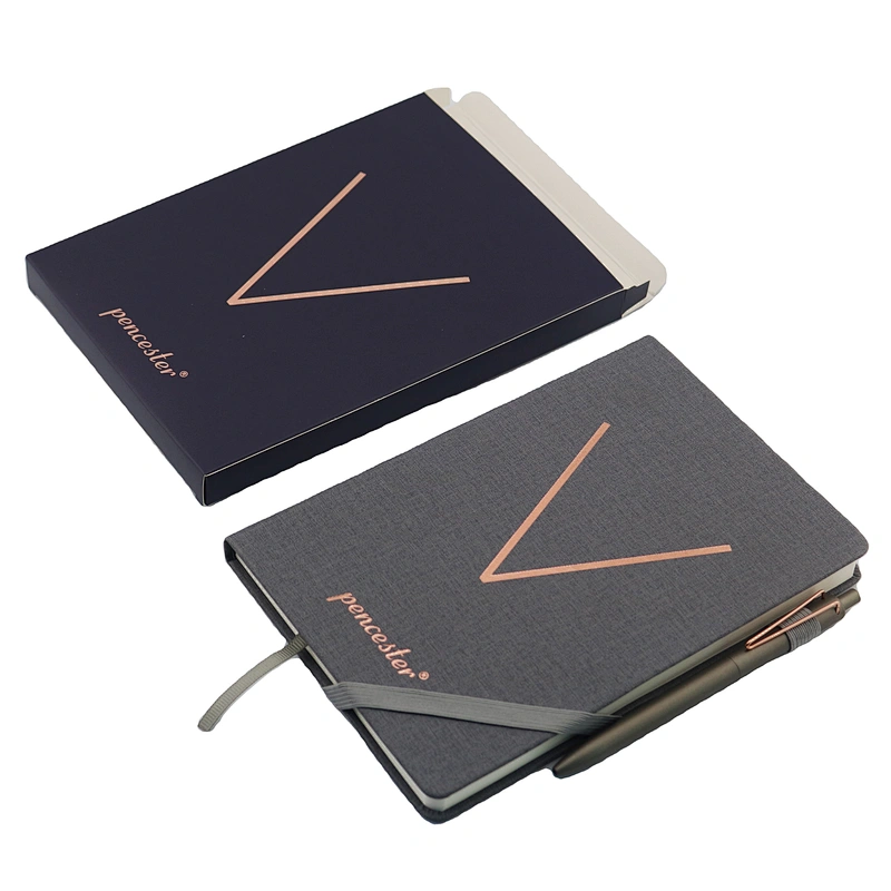 Wholesale Custom logo Novelty  A5 fabric notebook signature gel pen  paper envelope gift set office