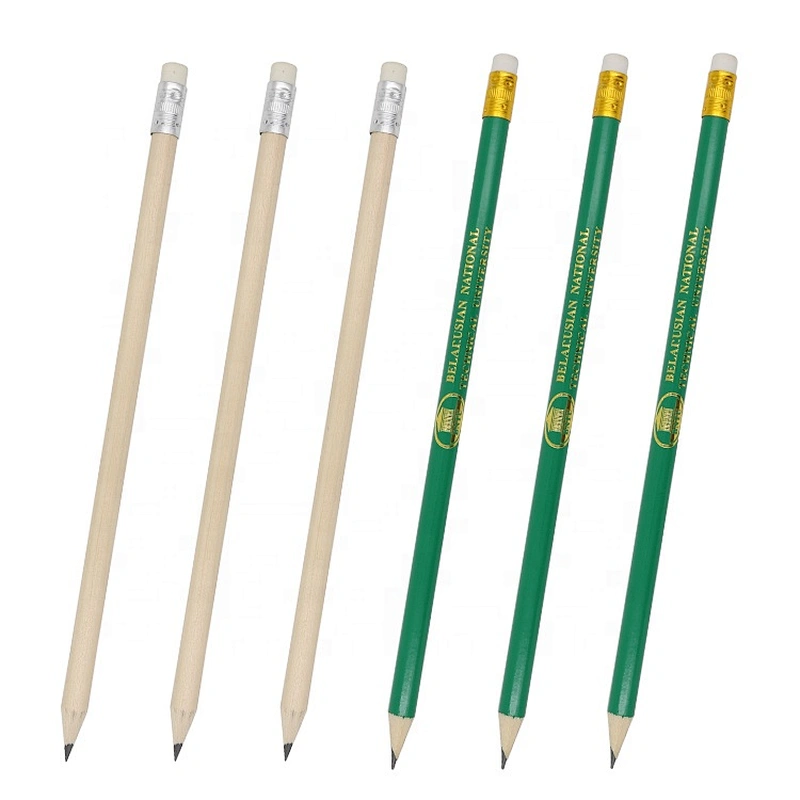 First Pen Brand 7'' Natural Raw Wood Pencil With Eraser