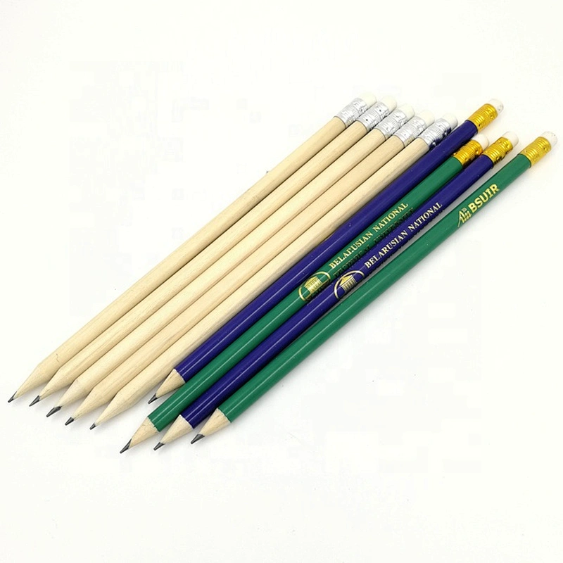 First Pen Brand 7'' Natural Raw Wood Pencil With Eraser