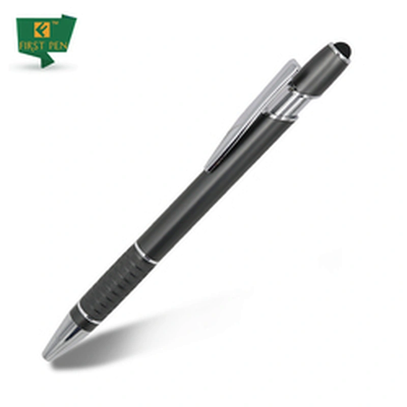 Hot Selling Promotional Metal Ballpoint Pens Stylus Soft touch Screen Pen 2 In 1 With Custom Logo