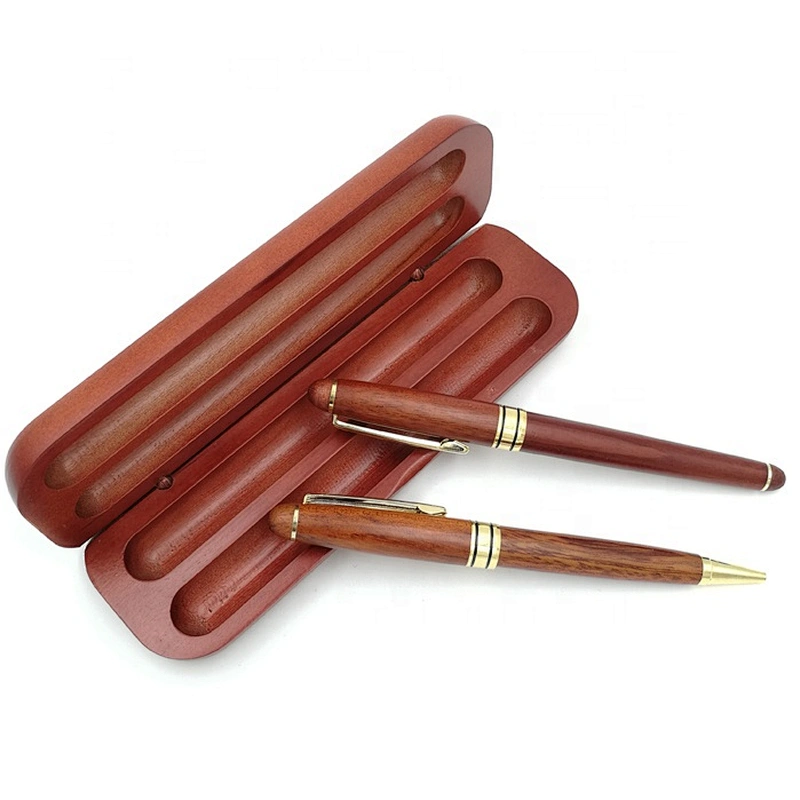 Wholesale Luxury Wood Double Pen Box Set For High End Pen