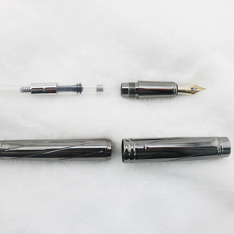 First Gifts luxury heavy fountain  pen large OEM logo fountain pens ink