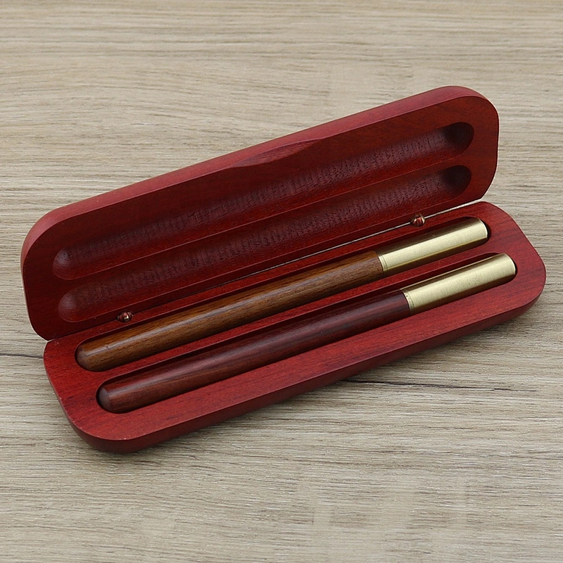 Wholesale cap-off sandalwood roller gel pens luxury wood burning pen wooden pen