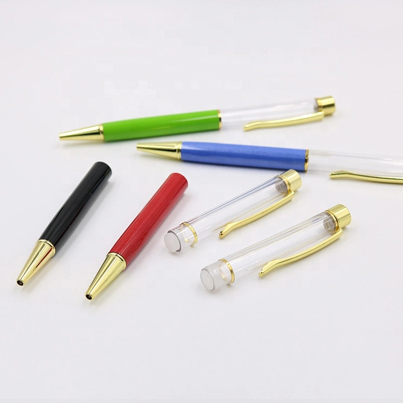 Wholesale DIY Metal Pen Empty, Pen Girl, Floating Pen