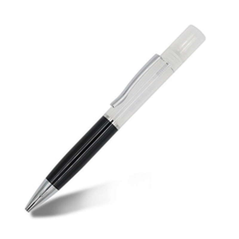 Semi metal pen with spray ,spray pen 10ml,pen with sanitizer spray