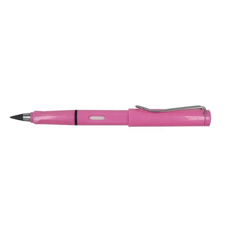 Eye catching assorted colors plastic 2B inkless pencil endless pencil printing pencil with logo