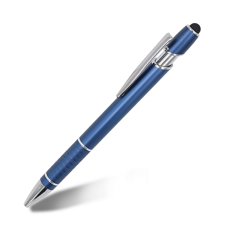 Hot Selling Promotional Metal Ballpoint Pens Stylus Soft touch Screen Pen 2 In 1 With Custom Logo