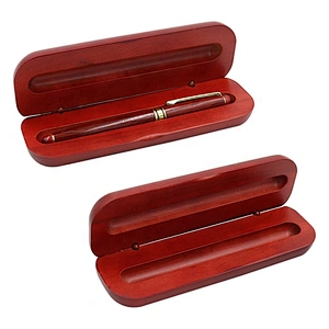 Wholesale  Rosewood Single Groove Wooden Pen Box With Hinge