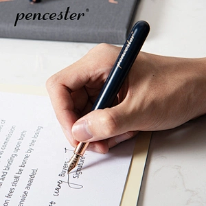 Luxury Branded Name  Metal Fountain Pen With Box Packed Customer Logo Fountain Pen