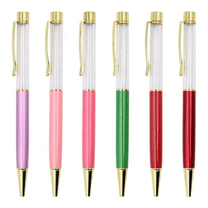 Wholesale DIY Metal Pen Empty, Pen Girl, Floating Pen