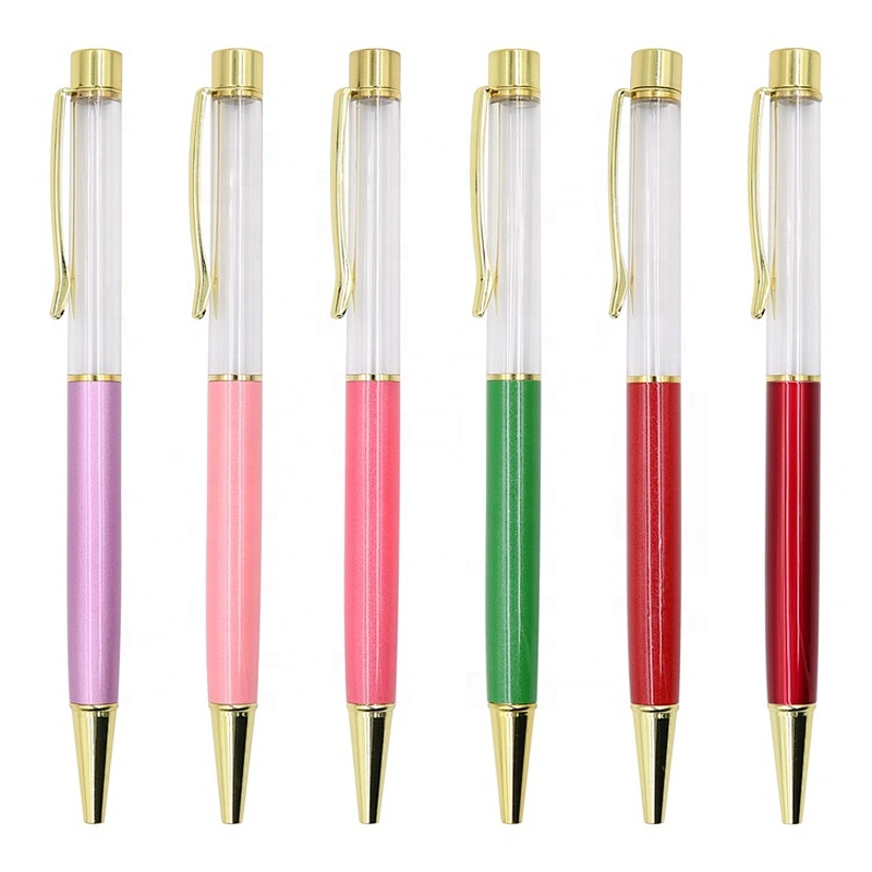 Wholesale DIY Metal Pen Empty, Pen Girl, Floating Pen