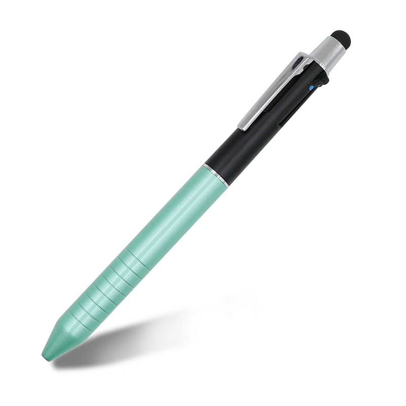 Promotional  Metal Ball Pen Multi Color With Custom Logo Ballpoint 4 In 1 Pen