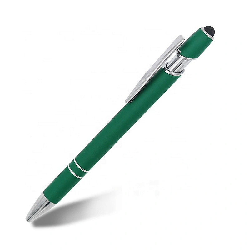 Hot Selling Promotional New Multifunction Metal Ballpoint Pens Stylus Soft Touch Screen Pen 2 In 1 With Custom Logo