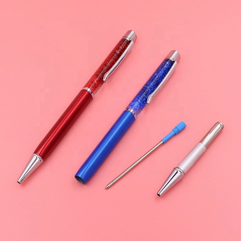 Wedding gifts triangular metal ball pen with logo girl pen liquid floating pen