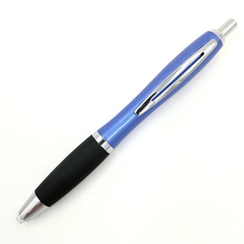 Hot sale cheap stationary accessories pen Click Metal Led Light pen Ballpoint pen