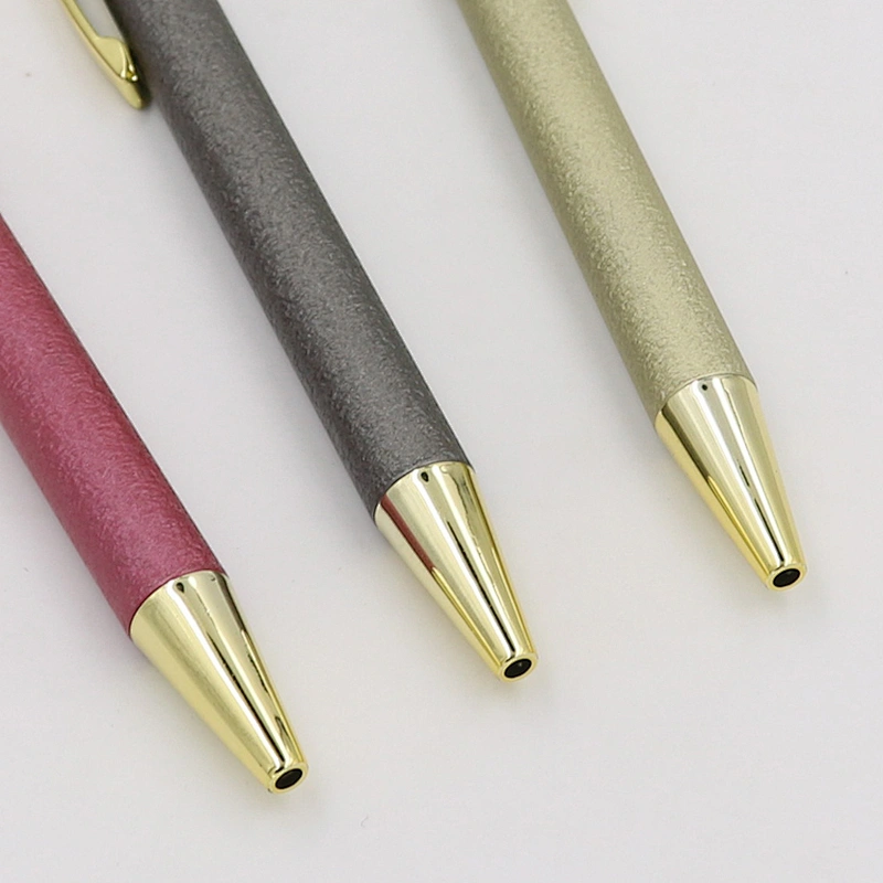 New  Arrive Promotional  Gold Trims Metal Ballpoint Pen ,Lady Pen