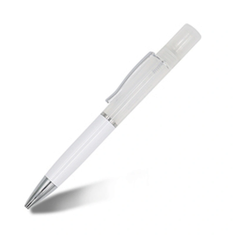 Semi metal pen with spray ,spray pen 10ml,pen with sanitizer spray