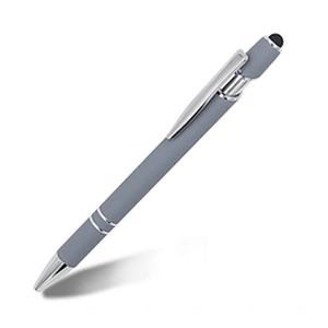 Hot Selling Promotional New Multifunction Metal Ballpoint Pens Stylus Soft Touch Screen Pen 2 In 1 With Custom Logo