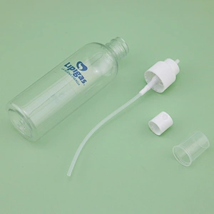 Ready to ship custom logo 100ml transparent plastic body spray bottle sprayer bottle for sanitizing spray  mist spray bottle