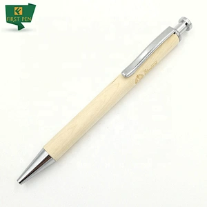 Click Action Recyclable Wood Ballpoint Pen