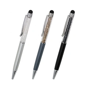 Ready to Ship Custom metal Stylus Pen With Crystal pen customise logo