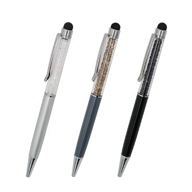 Ready to Ship Custom metal Stylus Pen With Crystal pen customise logo