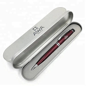 Superseptember Best Selling Custom Logo Pen Package Square Tin Pen Gift Box
