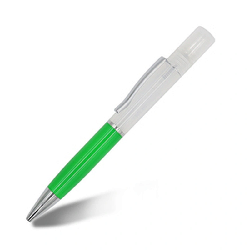 Semi metal pen with spray ,spray pen 10ml,pen with sanitizer spray