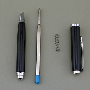 Hot sale stationary accessories pen luxury spinning branded metal ball pen for office and school