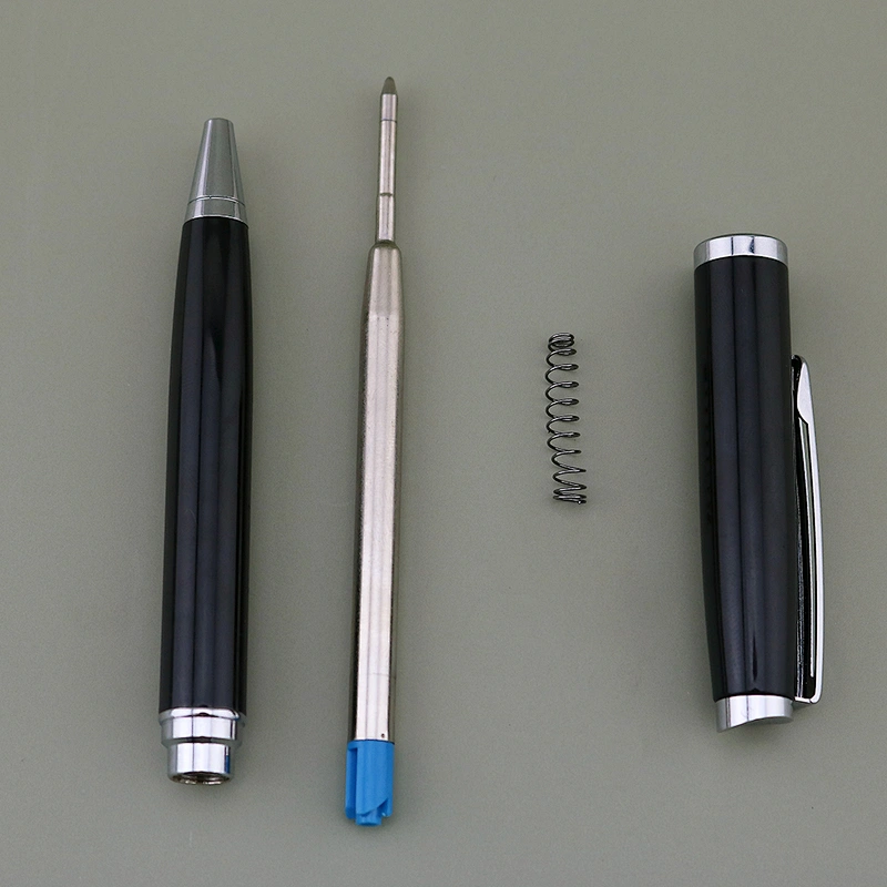 Hot sale stationary accessories pen luxury spinning branded metal ball pen for office and school
