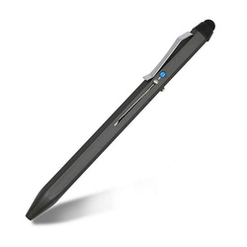 2022 Promotional hexagon pens 4 color ink ballpoint pen with stylus