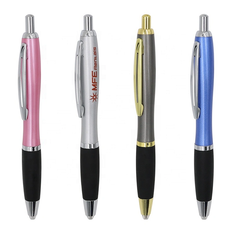 Click Metal Led Light Ballpoint Pen