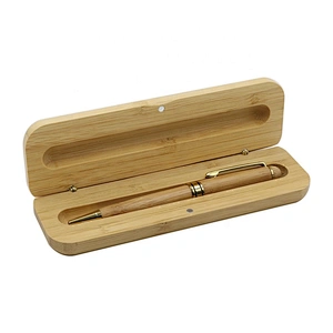 Elegant Wooden Bamboo Fountain Pen Box Wood Display Box