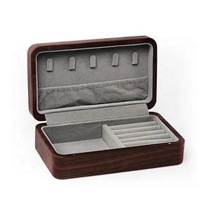 Custom Logo wedding birthday gift Walnut luxury jewelry box organizer jewelry storage box