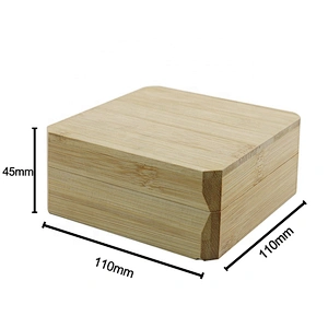 Bamboo personalized jewelry box for girls Bracelet vintage jewelry box small wooden jewelry box