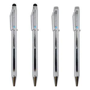 4 Ink Color Metal Pen Capacitive  Pen With Multi-color For Office And School