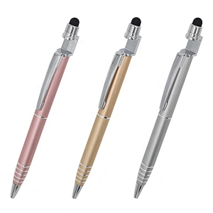 Click Promotional Premium Mettal Ball Pen Mobile Phone Holder Stylus Pen