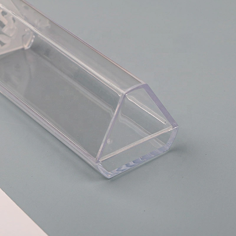 Oem Triangular Plastic Transparent gift Boxes For Promotion pen box , pen case
