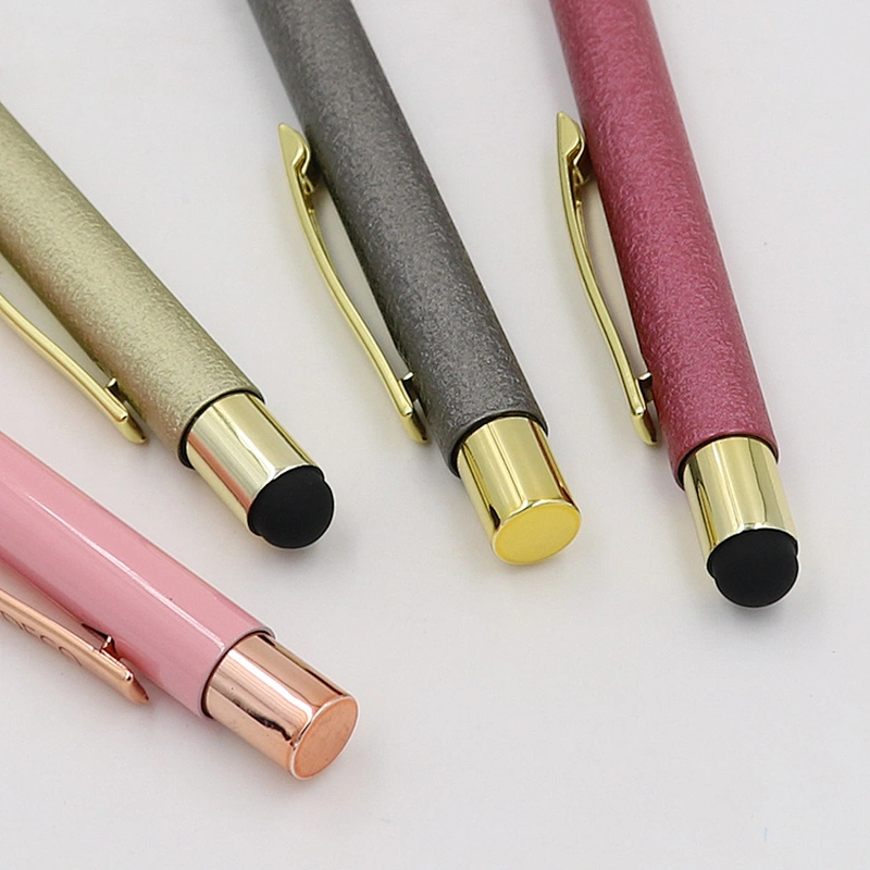 New  Arrive Promotional  Gold Trims Metal Ballpoint Pen ,Lady Pen