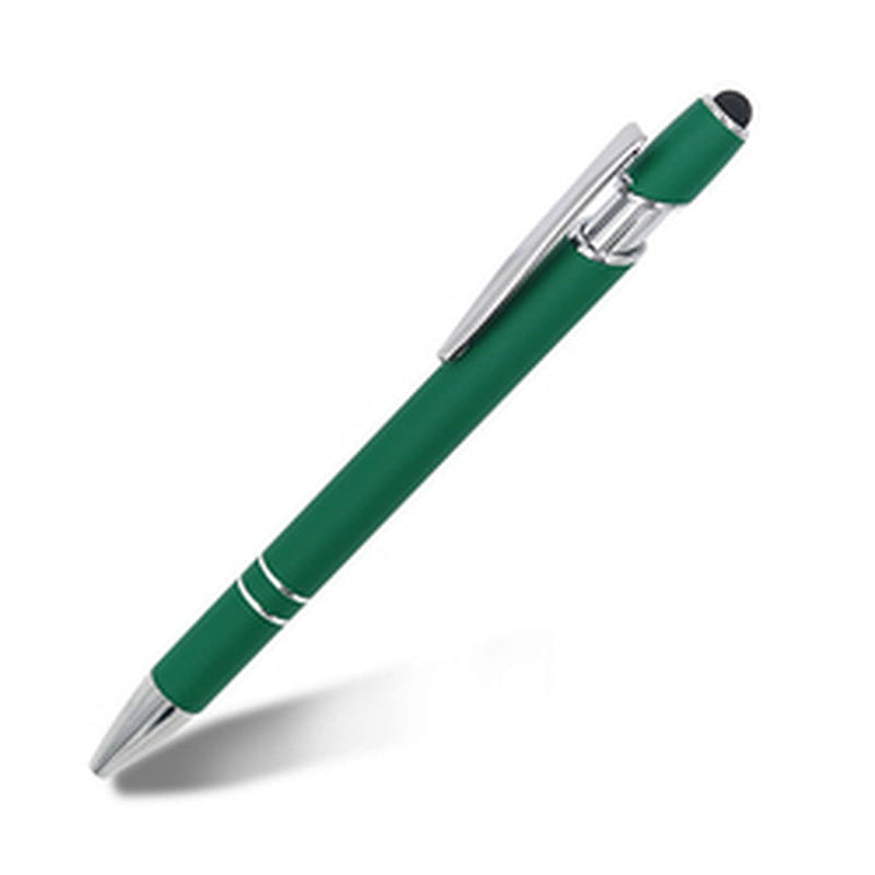 Hot Selling Promotional New Multifunction Metal Ballpoint Pens Stylus Soft Touch Screen Pen 2 In 1 With Custom Logo