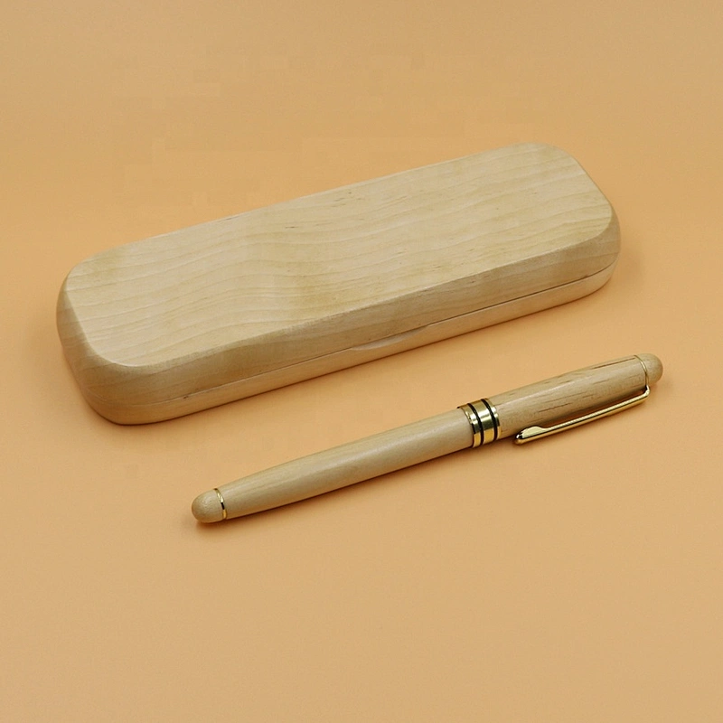 Bamboo Roller  Pen In Matched Color  Box Wooden Pen With Wooden Case