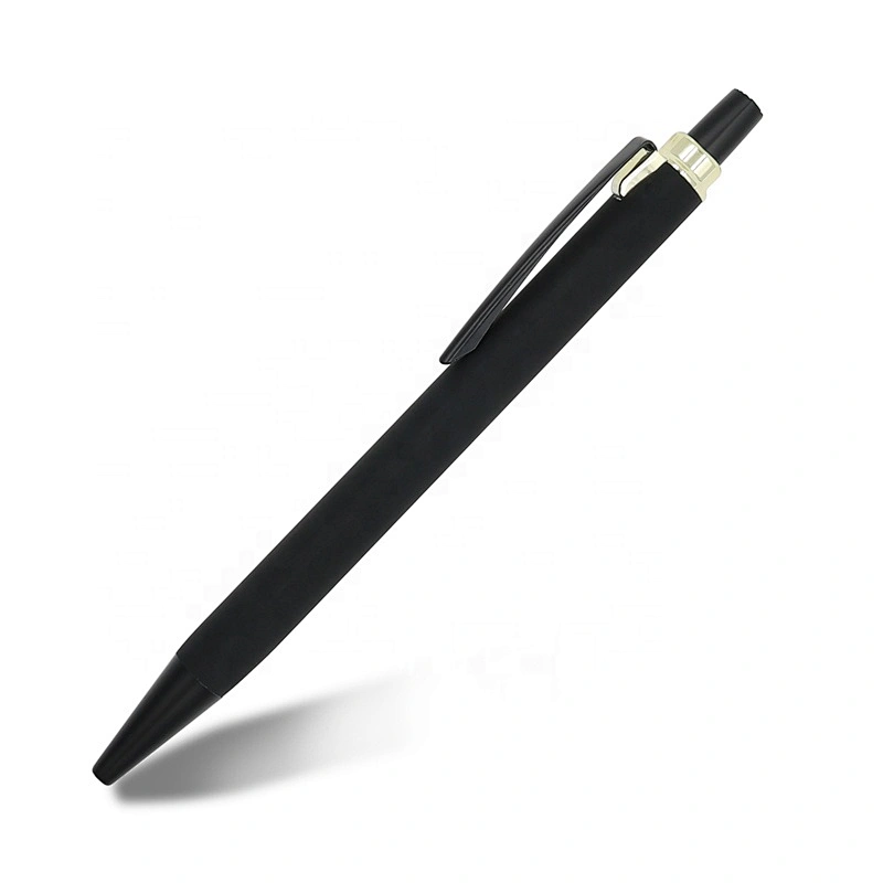 Elegant triangular pen anodising,colors lacquer, soft pen ball pen