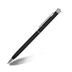 Mini Metal Ball Pen With Custom Logo  Slim Pen With Diamond On Top