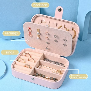 Wholesale eye catching crown cardboard pu leather jewelry ring box customized jewelry box jewellery box