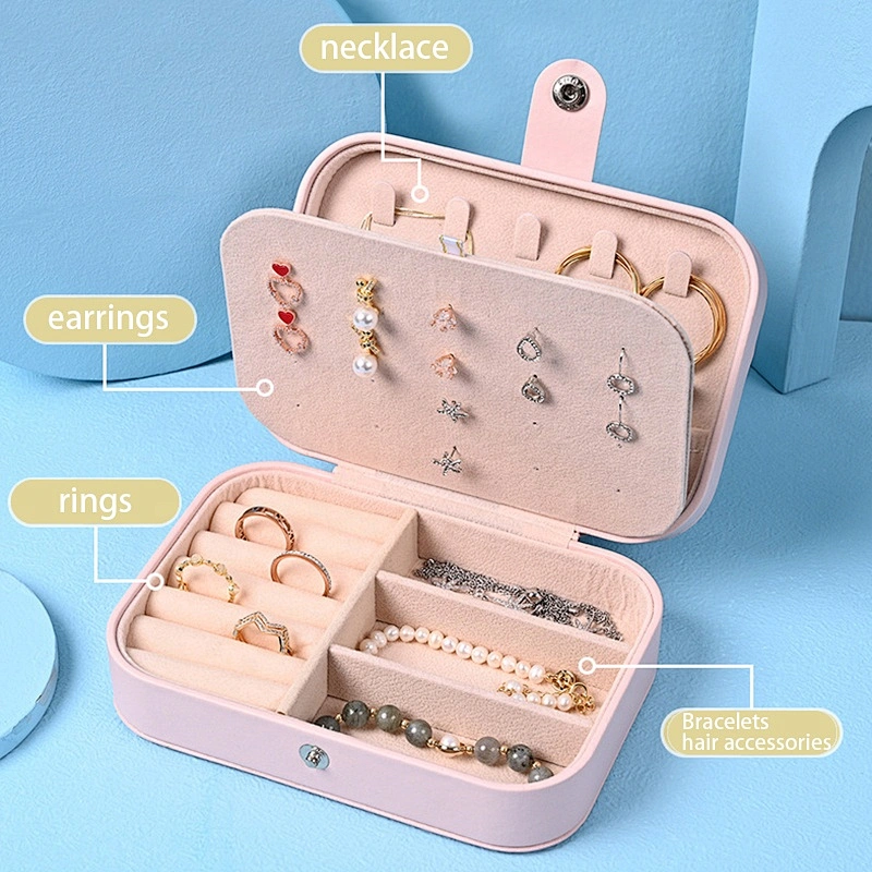 Wholesale eye catching crown cardboard pu leather jewelry ring box customized jewelry box jewellery box