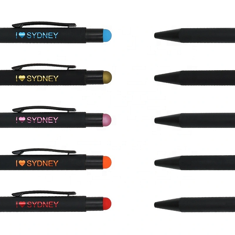 Super September New Matching Colorful  Laser Logo Soft Stylus Pen