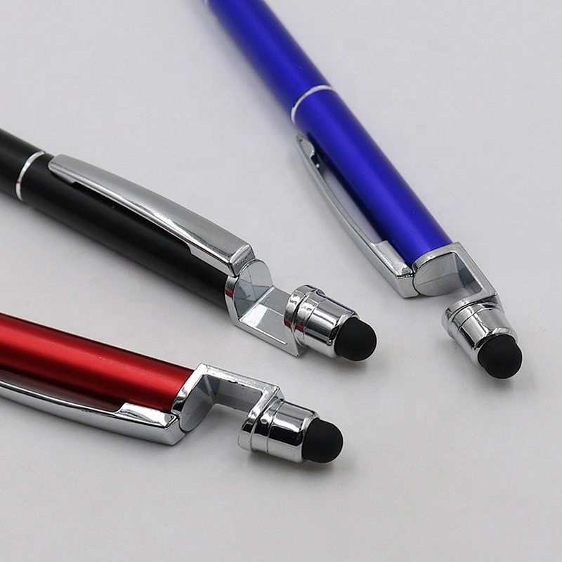 Click Promotional Premium Mettal Ball Pen Mobile Phone Holder Stylus Pen