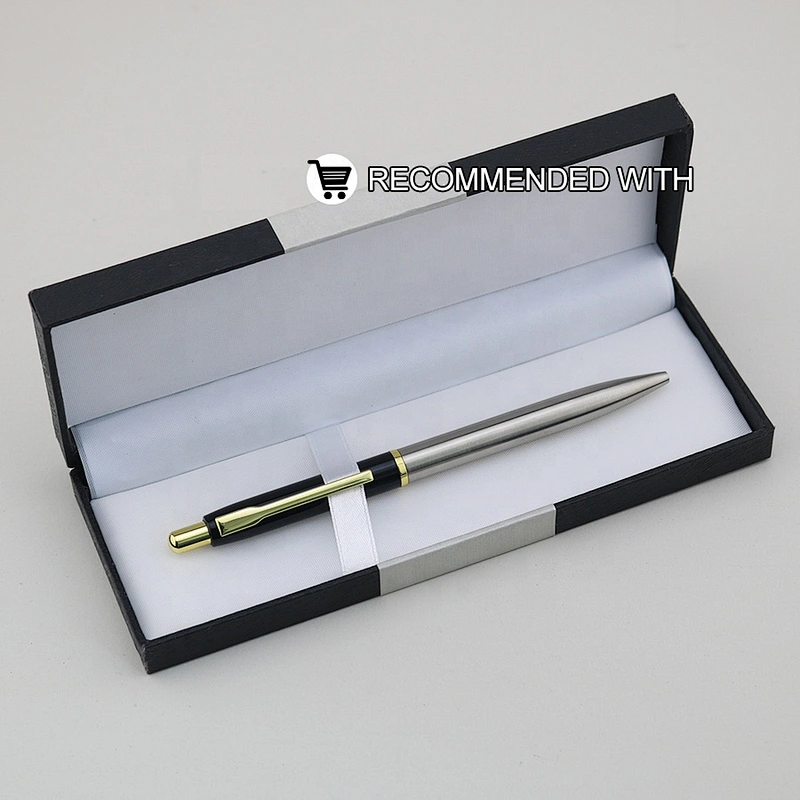 Stainless Logo Pen Customer Printed Logo Pen Hotel Slim Metal Pen