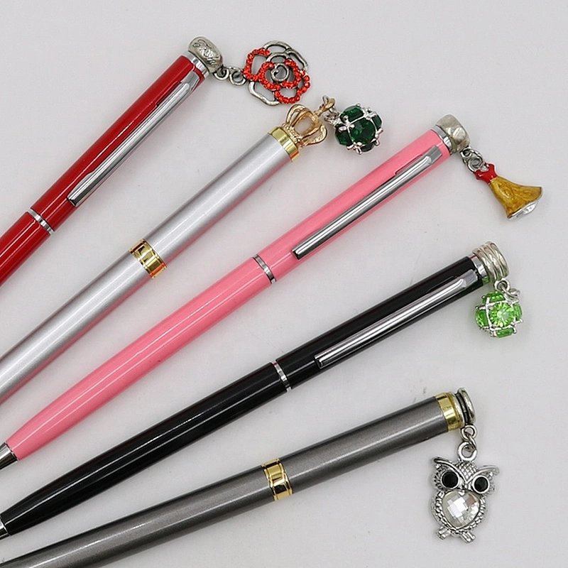 Christmas Gift pen colorful gift pen with small pendant kids gift pen
