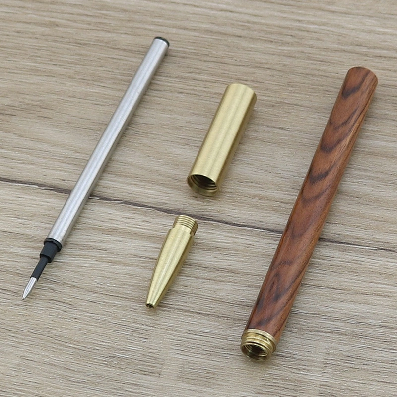 Wholesale cap-off sandalwood roller gel pens luxury wood burning pen wooden pen